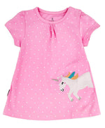 Load image into Gallery viewer, 100% Cotton Interlock Girls Frock &amp; Legging Set Unicorn Design
