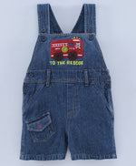 Load image into Gallery viewer, Smart &amp; Comfortable Denim Dungaree With T-Shirt Car Embroidery
