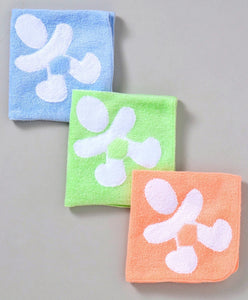 Face Napkin 100% Cotton Terry Pack of 3 Pcs