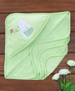 Load image into Gallery viewer, 100% Cotton Terry Hooded Bath Towel With Cute Bear Embroidery
