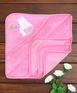 Load image into Gallery viewer, 100% Cotton Terry Hooded Bath Towel With Cute Bear Embroidery
