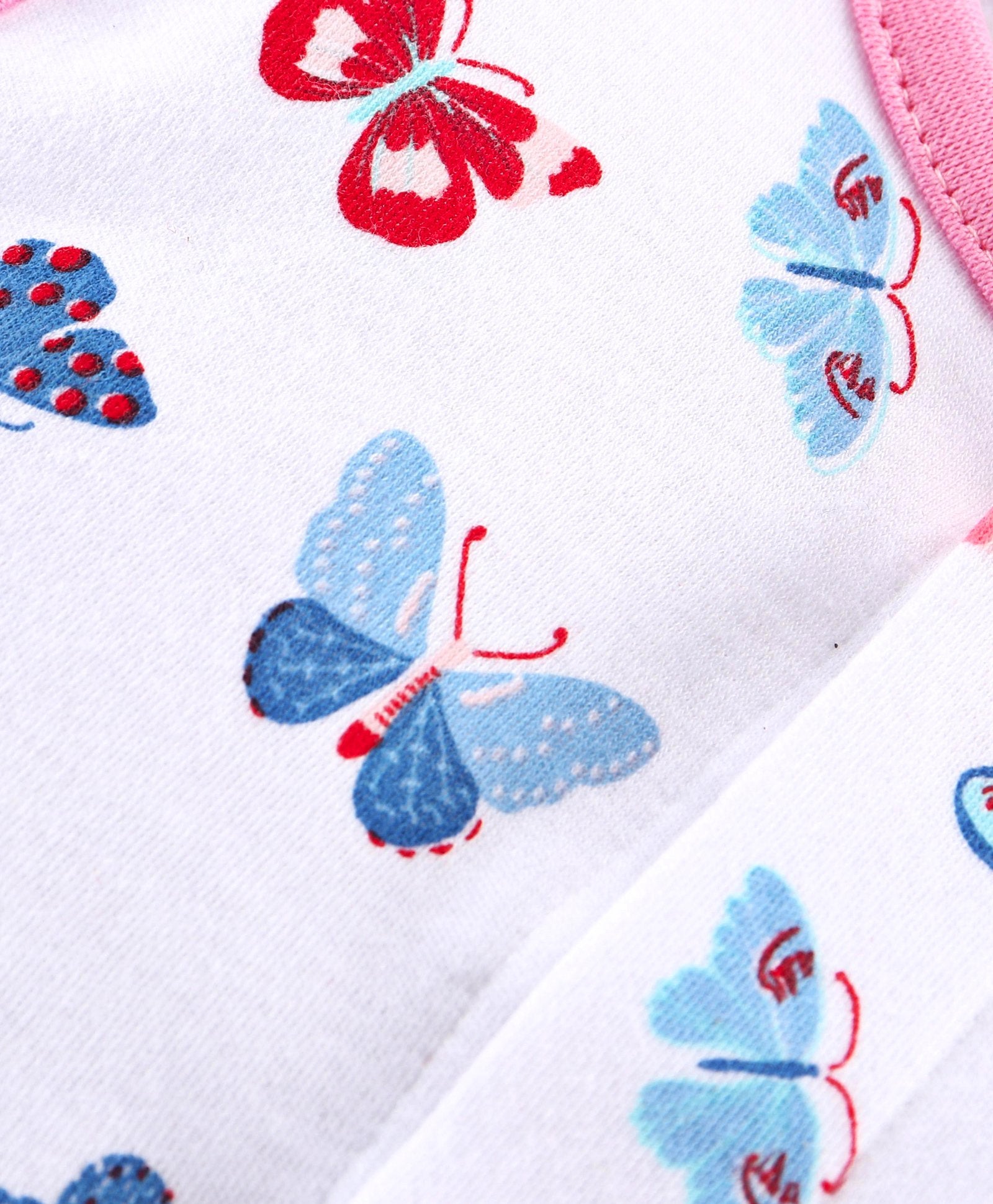 100% Cotton interlock Frock With Butterfly print