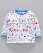 Load image into Gallery viewer, 100% Cotton Sinker Full Sleeves Night Suit Bicycle Print
