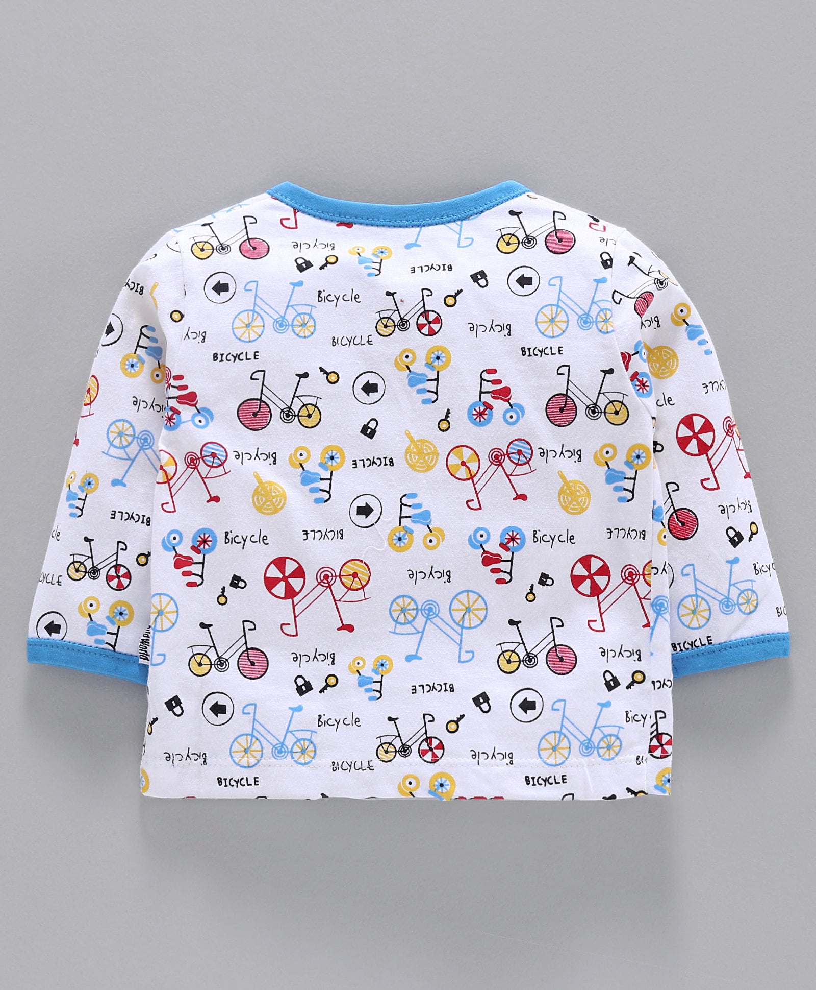 100% Cotton Sinker Full Sleeves Night Suit Bicycle Print