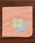 Load image into Gallery viewer, 100 % Cotton Terry Bath Towels With Flower Applique
