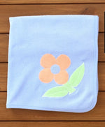 Load image into Gallery viewer, 100 % Cotton Terry Bath Towels With Flower Applique
