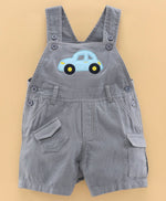 Load image into Gallery viewer, Smart &amp; Comfortable Corduroy Dungaree With T-Shirt Car Embroidery
