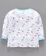 Load image into Gallery viewer, 100% Cotton Sinker Full Sleeves Night Suit Cloud Print
