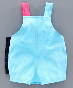 100% Cotton Interlock Dungaree with Half Sleeves Inner Tee Cow Design